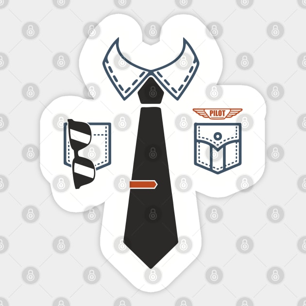 Pilot Shirt Uniform Travel Day Adventure Ready Sticker by Anticorporati